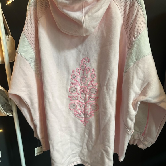 Free People Movement Pink Racing Stripe Hoodie - NWT - Picture 4 of 5